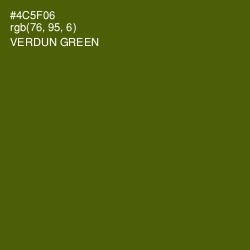 #4C5F06 - Verdun Green Color Image